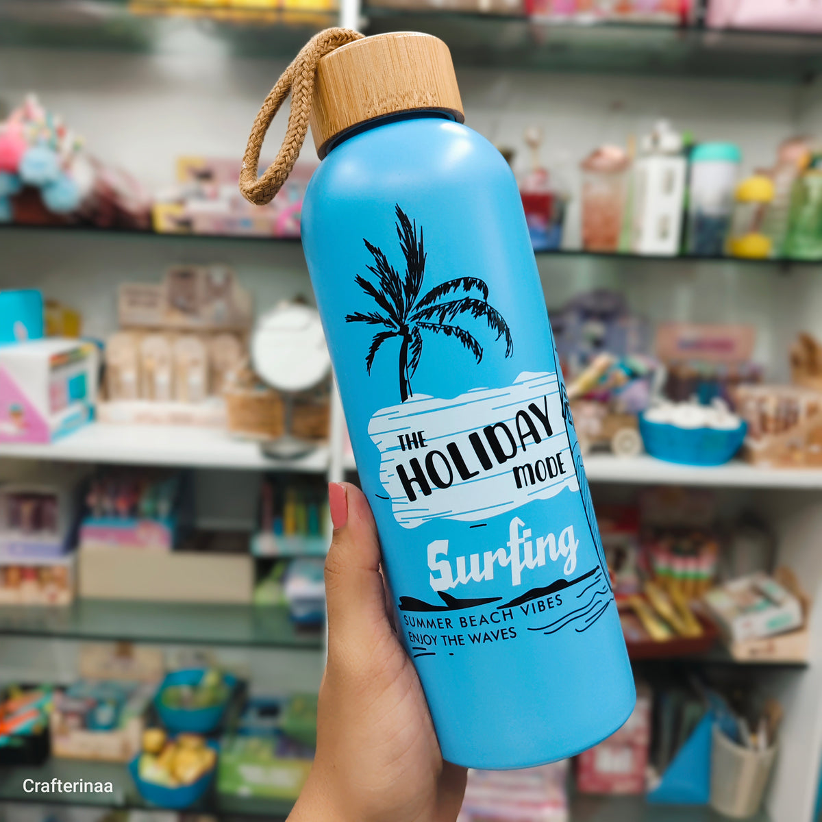 Holiday Mode Surfing Water Bottle | Travel-Friendly Beach Vibes Bottle stainless steel