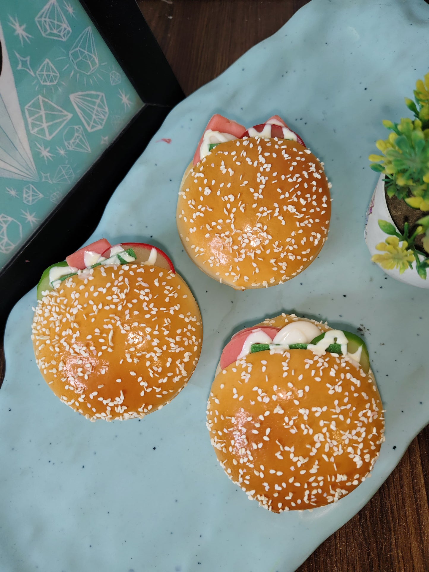 Realistic fastfood Fridge Magnet – Fun Food Theme Magnet for Refrigerator