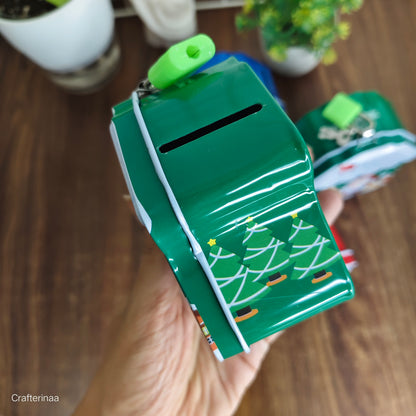 Christmas Theme Money Bank – Santa House Shape Coin Bank