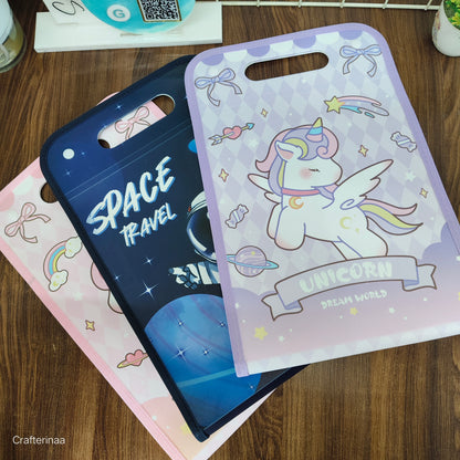 Kids Unicorn Folder – A4 Size Cute File Organizer for School