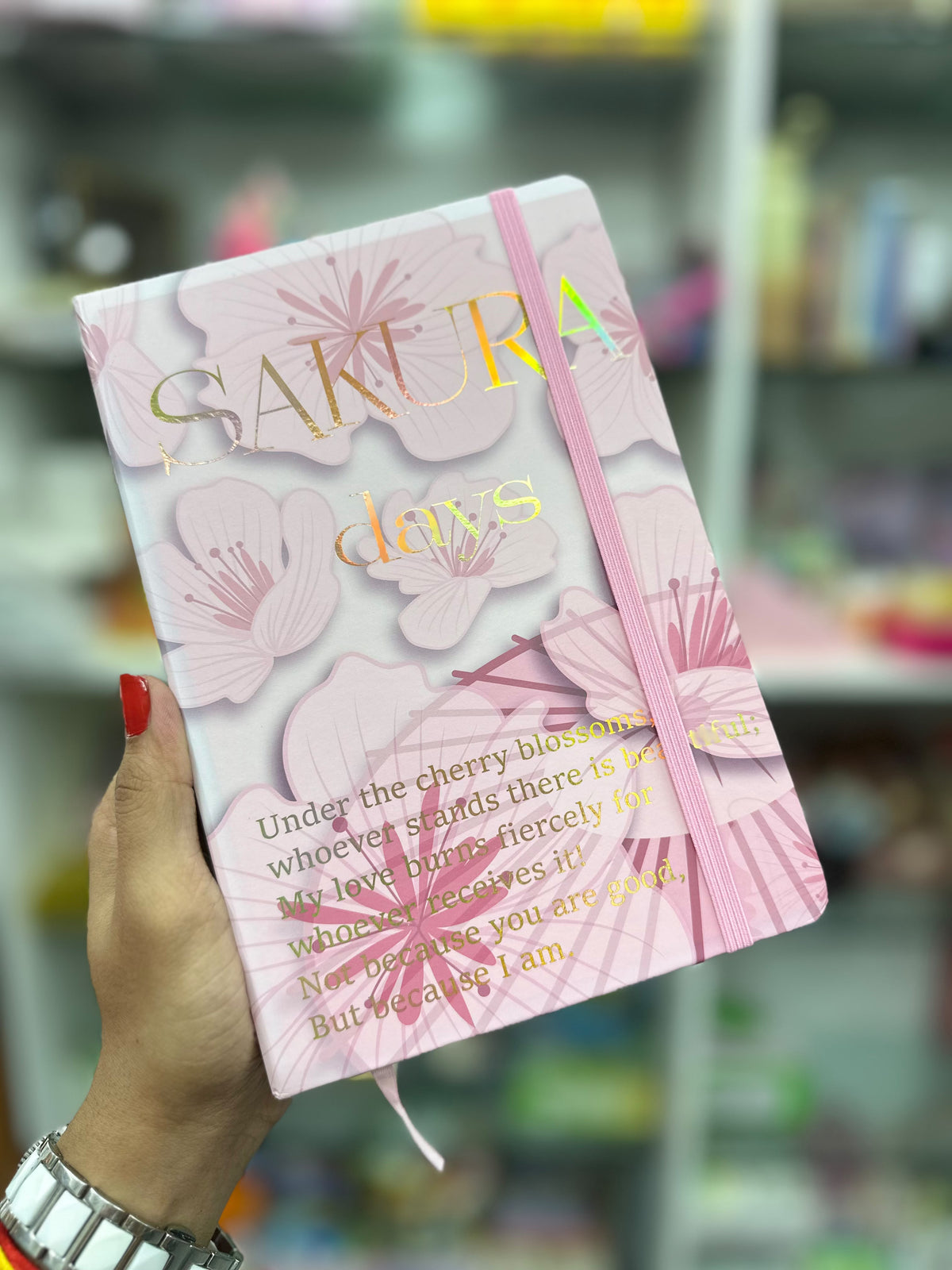 Aesthetic Floral Hardcover Journal – Sakura Days & Season of Love A5 size