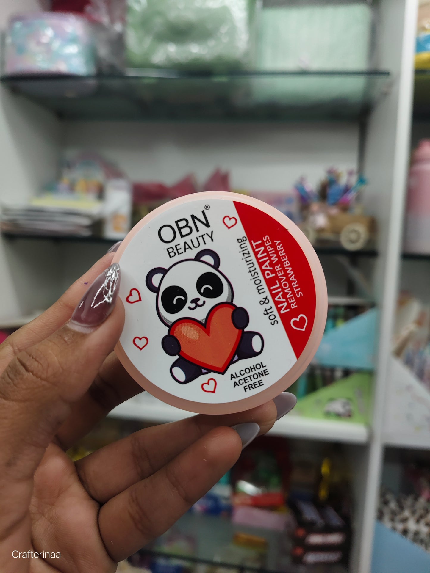 Panda Nail Paint Remover Pads for Kids & Adults | Gentle & Acetone Free