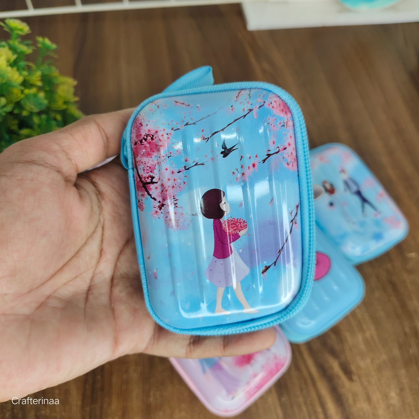 Cute Hardtop Coin Pouch for Kids & Teens | Cartoon Mini Zipper Pouch | Coin & Small Essentials Holder