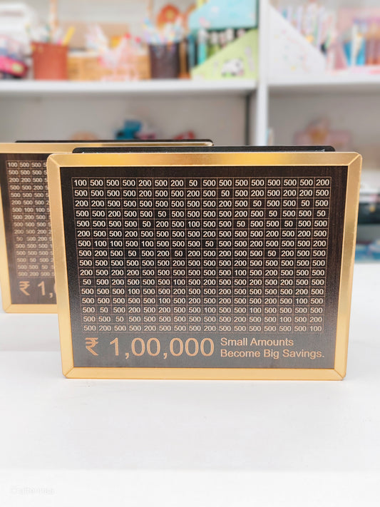 ₹1,00,000 Savings Challenge Board | Smart Money Saving Planner | Goal Tracker Money Bank