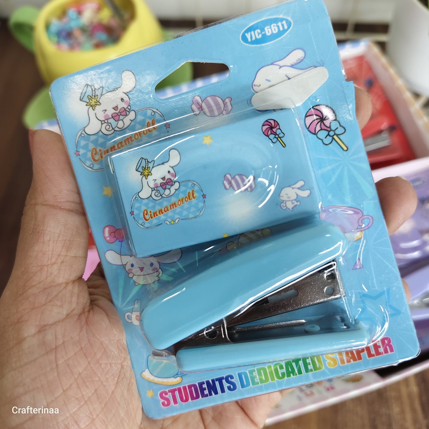 Cute Cartoon Mini Stapler Set for Kids & Students | Kawaii Desk Accessories | Portable Small Stapler Gift