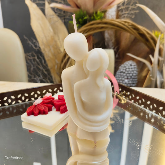 Romantic Couple Soy Wax Candle – Minimal Aesthetic Home Decor Gift