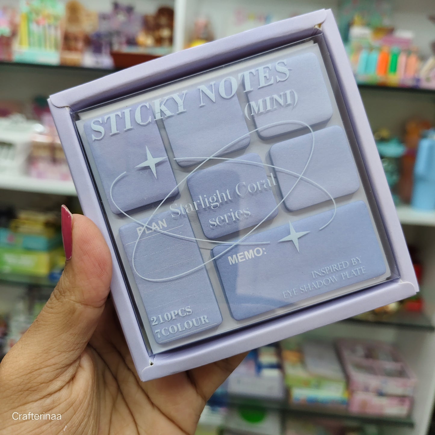 Aesthetic Sticky Notes Pad – Mini Memo & Planner Notes – Inspired by Eyeshadow Palette
