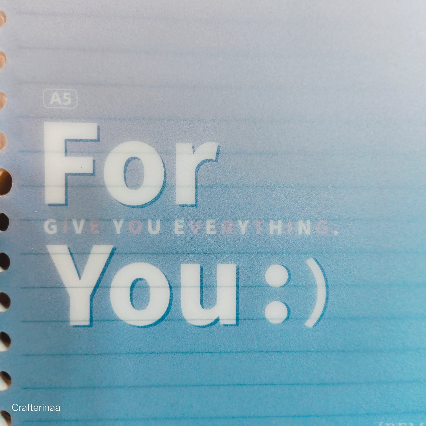 Pastel Spiral Notebooks – "For You" Lined Journals (Set of 4) | Aesthetic Stationery