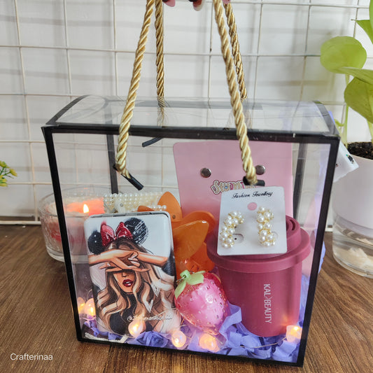 Cute Self-Care & Stationery Gift Hamper for Women | Aesthetic Accessories & Desk Essentials Box