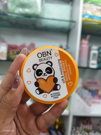 Panda Nail Paint Remover Pads for Kids & Adults | Gentle & Acetone Free