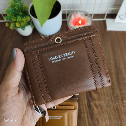Mini Women’s Wallet with Zipper | Card Holder & Coin Purse | Compact Ladies Wallet