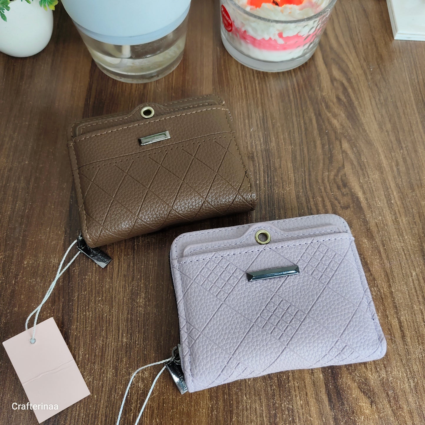 Women’s Accordion Card Holder Wallet – Zipper Mini Card Organizer | Compact Leather Card Case