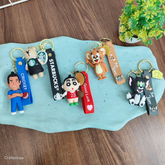 Cute Cartoon Character Keychain for Kids & Adults – Fun Bag Accessories