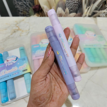 Double Soft Highlighters – Dual Tip Pastel Markers for Journaling & Notes