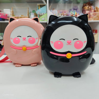 Adorable Cat Design Backpack – Cute Mini Bag for Girls
