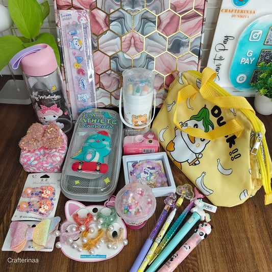 All-in-One Stationery & Accessories Hamper | Quirky School, Desk & Lifestyle Essentials