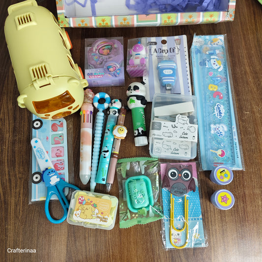 Premium Kawaii Stationery Kit Hamper | Birthday Gift for Girls