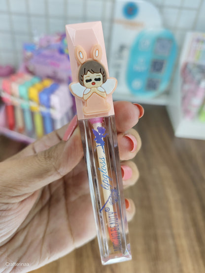 Angel Cartoon Lip Gloss for Girls | Cute Moisturising Lip Gloss