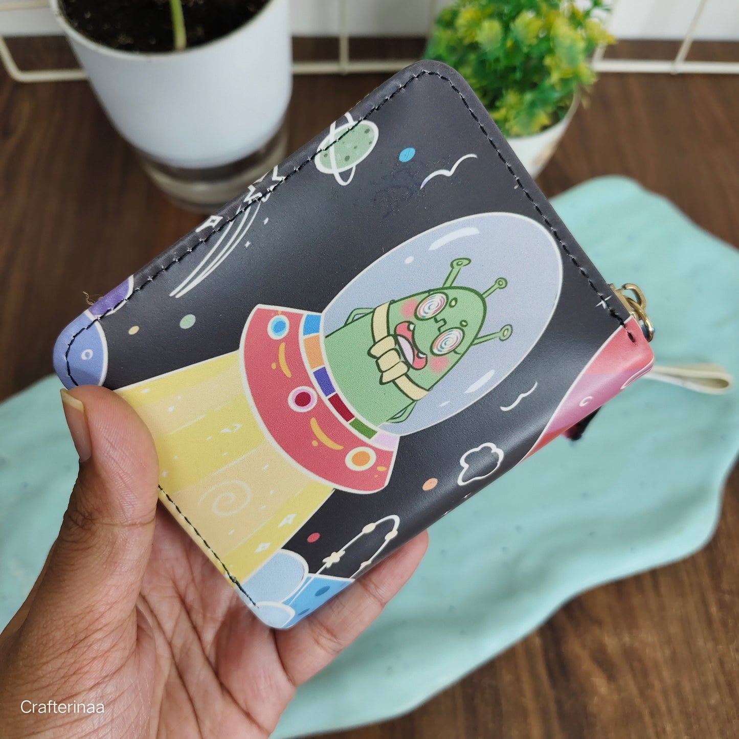 Cartoon Monster Kids Wallet – Small Zipper Coin Purse