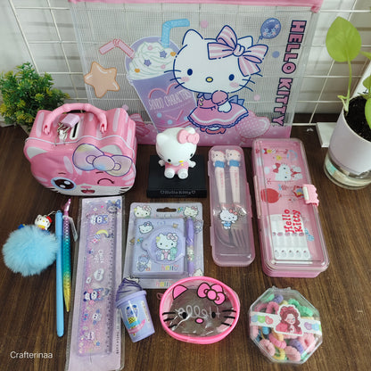 Hello Kitty Premium Gift Hamper | Cute Stationery, Pouch & Accessories Set for Girls