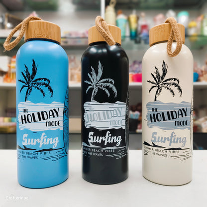 Holiday Mode Surfing Water Bottle | Travel-Friendly Beach Vibes Bottle stainless steel
