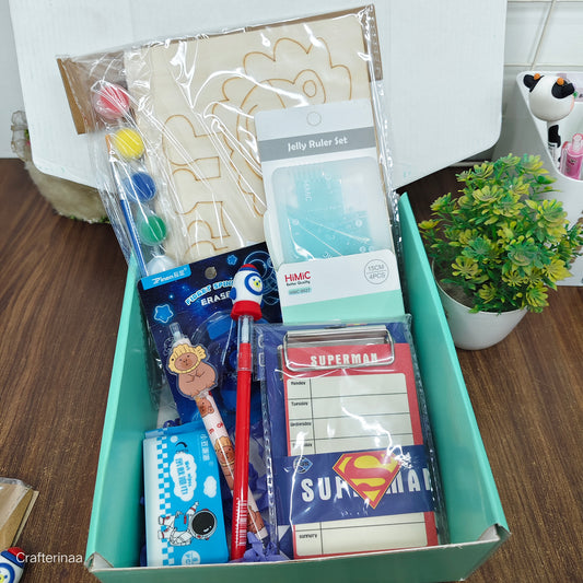 Boys Back to School Hamper – Art & Stationery Set