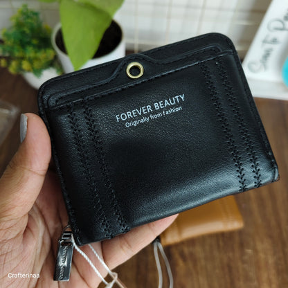 Mini Women’s Wallet with Zipper | Card Holder & Coin Purse | Compact Ladies Wallet