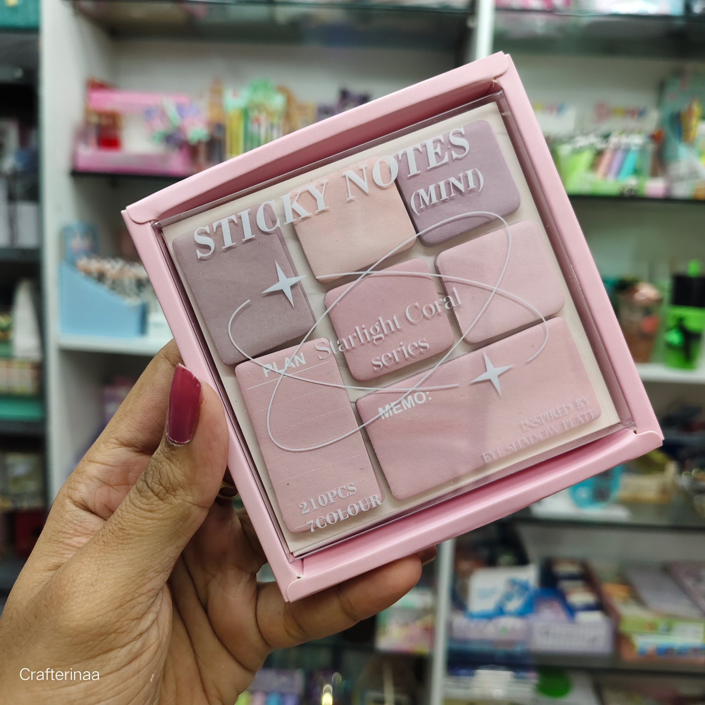 Aesthetic Sticky Notes Pad – Mini Memo & Planner Notes – Inspired by Eyeshadow Palette