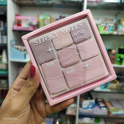 Aesthetic Sticky Notes Pad – Mini Memo & Planner Notes – Inspired by Eyeshadow Palette