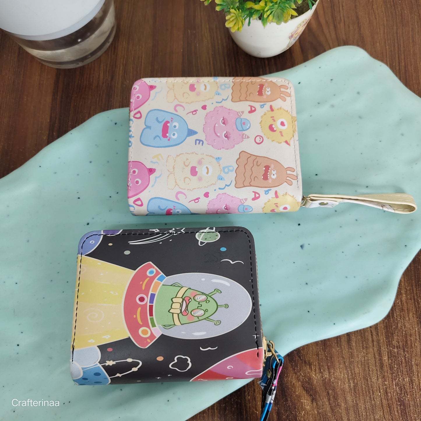 Cartoon Monster Kids Wallet – Small Zipper Coin Purse