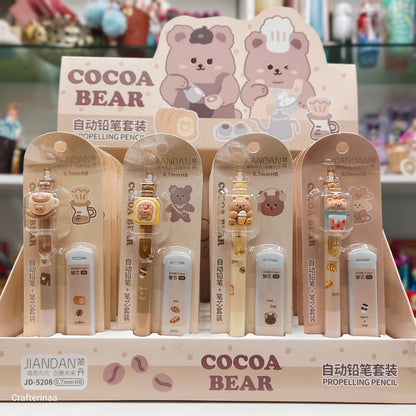 Kawaii Cocoa Bear 0.7mm Mechanical Pencil with Extra Leads