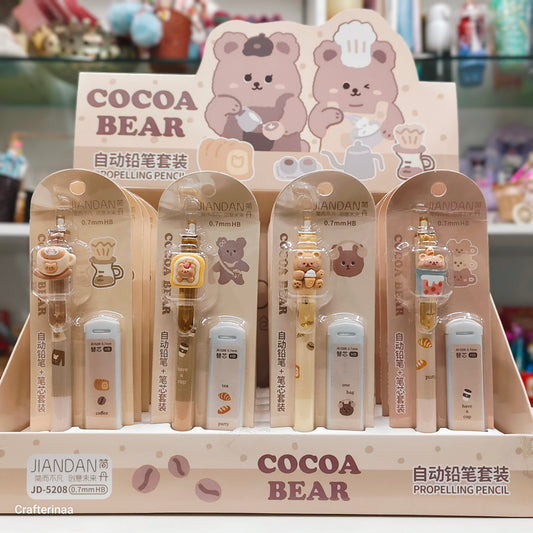 Kawaii Cocoa Bear 0.7mm Mechanical Pencil with Extra Leads