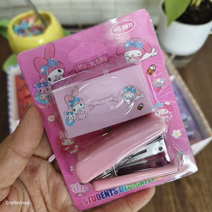 Cute Cartoon Mini Stapler Set for Kids & Students | Kawaii Desk Accessories | Portable Small Stapler Gift