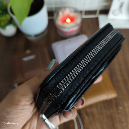 Mini Women’s Wallet with Zipper | Card Holder & Coin Purse | Compact Ladies Wallet