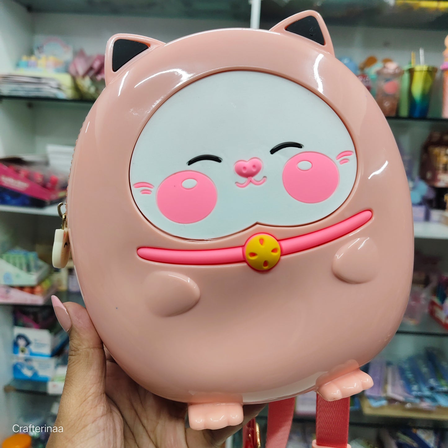 Adorable Cat Design Backpack – Cute Mini Bag for Girls