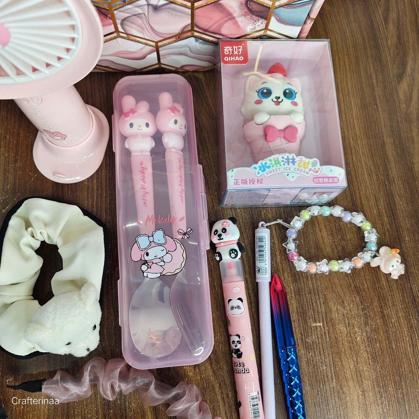 All-in-One Kids Utility Hamper – Bottle, Fan & Stationery