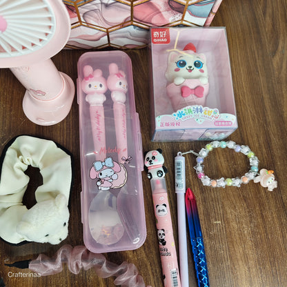 All-in-One Kids Utility Hamper – Bottle, Fan & Stationery