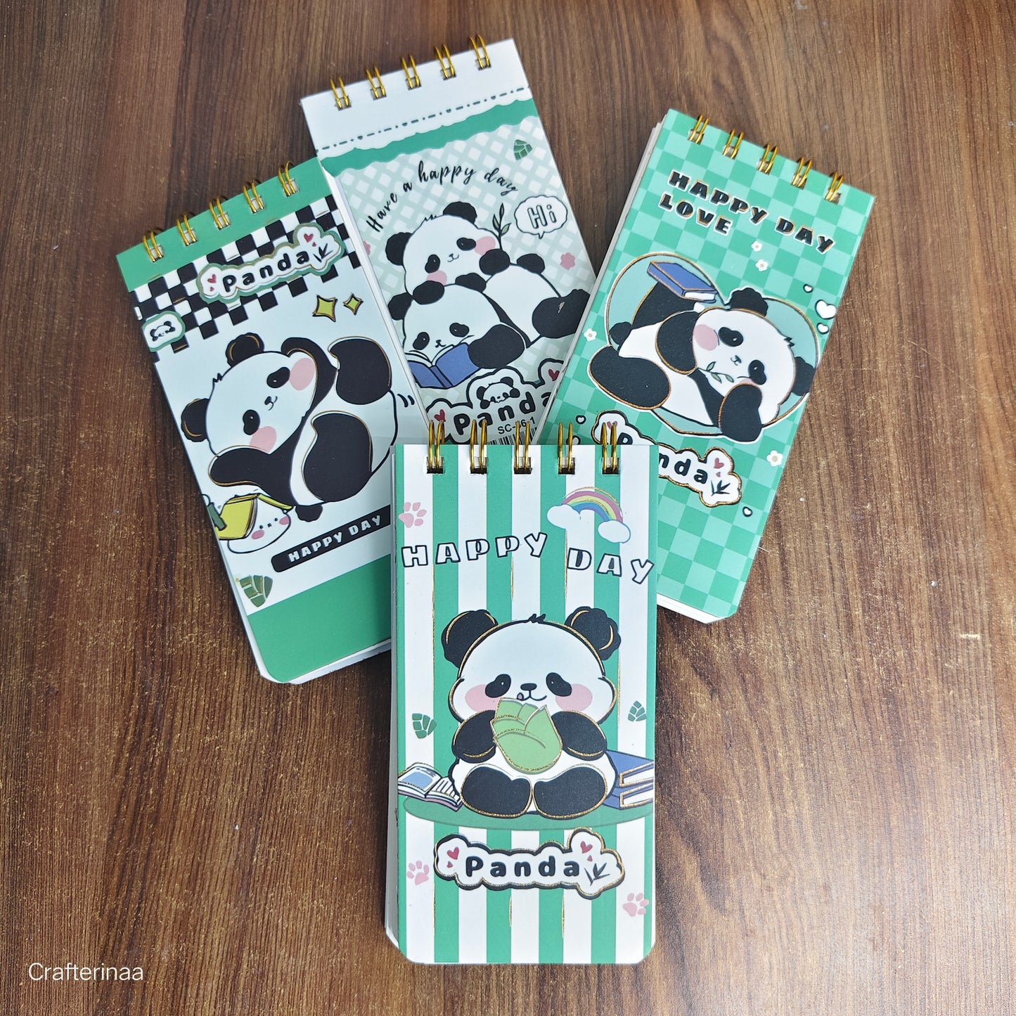 Mini Panda Cartoon Notebook – Spiral Bound Notepad for Notes & Journaling