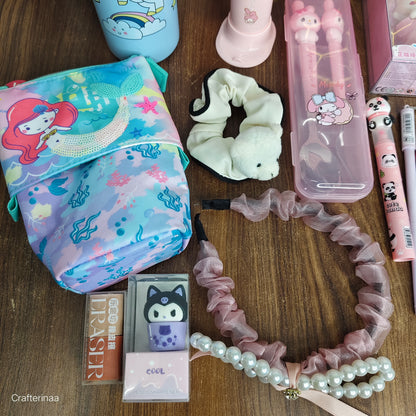 All-in-One Kids Utility Hamper – Bottle, Fan & Stationery