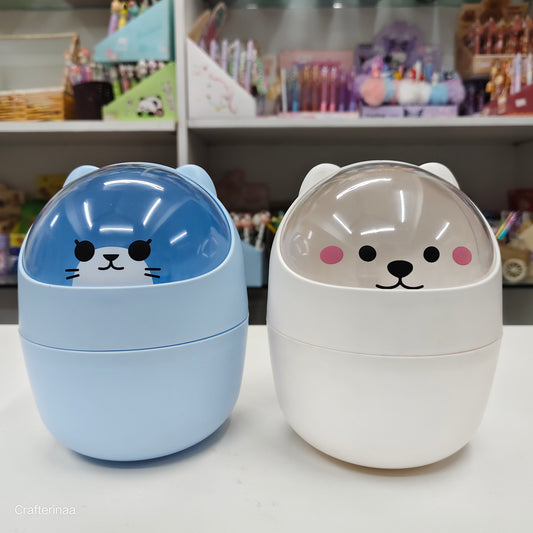 Cute Cartoon Animal Bowl with Lid | Multipurpose Food Storage & Snack Bowl