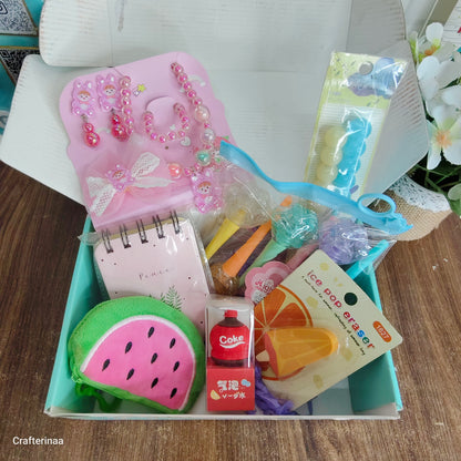 Cutie Sister Rakhi Hamper – Jewellery, Fun Stationery & Cute Accessories Gift Box