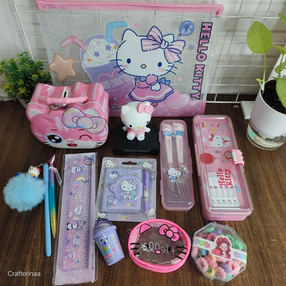 Hello Kitty Premium Gift Hamper | Cute Stationery, Pouch & Accessories Set for Girls