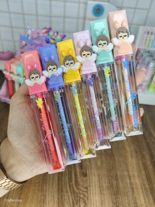 Angel Cartoon Lip Gloss for Girls | Cute Moisturising Lip Gloss